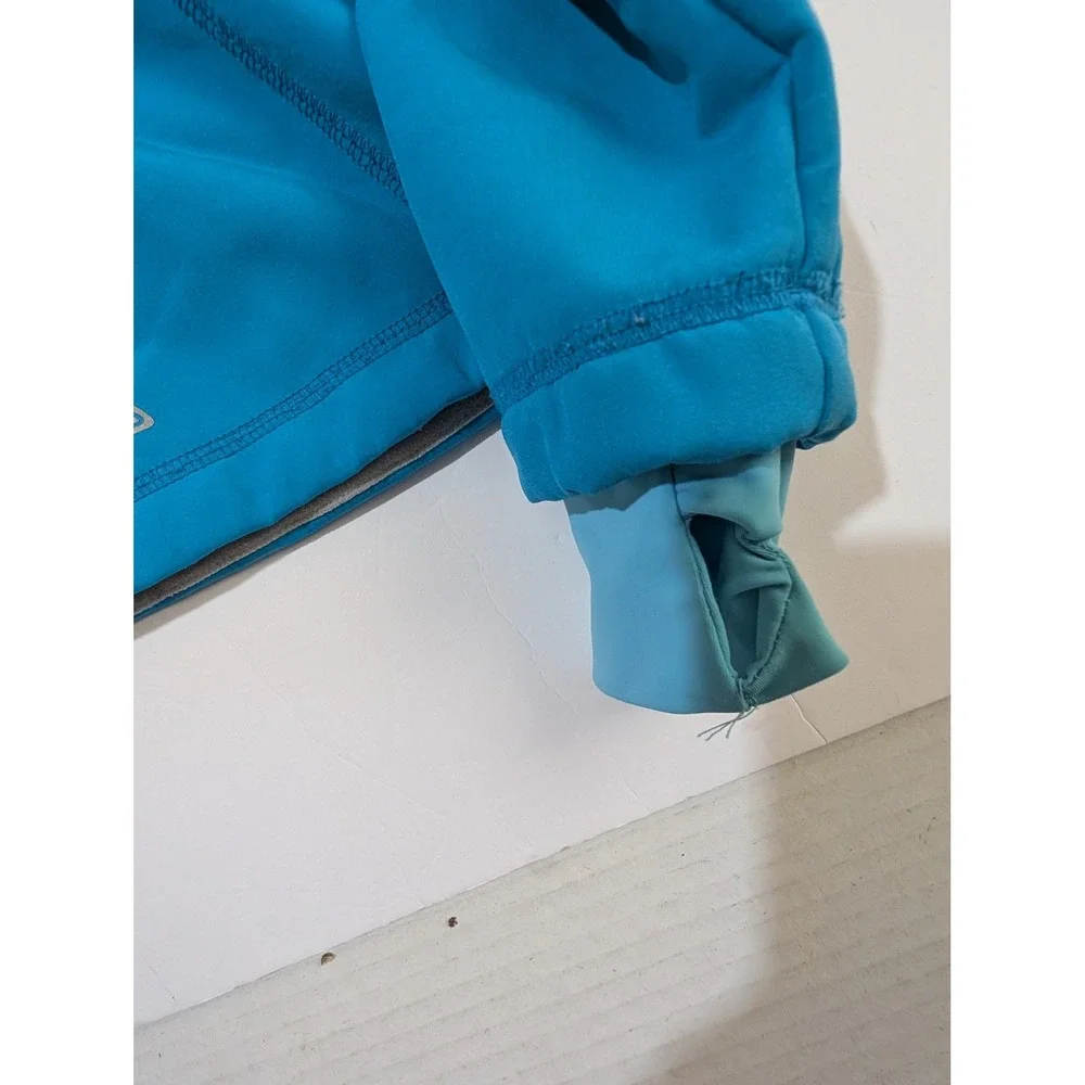 LL Bean Kids Blue Softshell Fleece Lined Jacket Full Zip Size S 4 294019